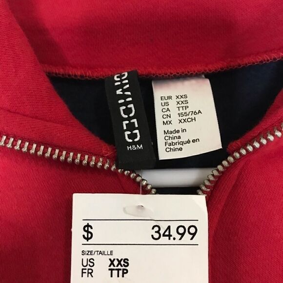 New H&m Women California Half Zip Pullover sweater - Picture 3 of 5